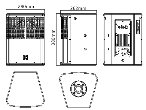 贝塔斯瑞音响(β3音响,betathree音响)系统FX系列——FX208Ta 2分频8英寸有源全频扬声器系统 
