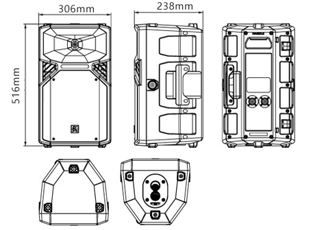 贝塔斯瑞音响(β3音响,betathree音响)T金刚塑胶系列——T10 内置2分频10英寸全频扬声器