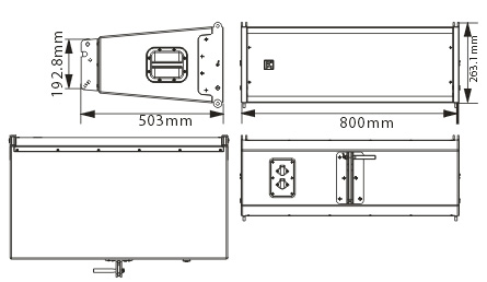 贝塔斯瑞音响(β3音响,betathree音响)TL-line线阵——TLA-101F 外置2分频双10英寸防水全频线性阵列扬声器